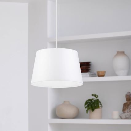 Luster na sajli AIDA 1xE27/60W/230V Ø 25 cm hrast/bijela