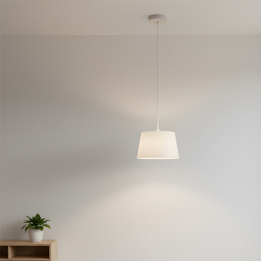 Luster na sajli AIDA 1xE27/60W/230V Ø 25 cm hrast/bijela