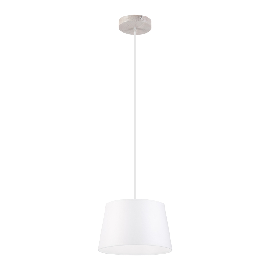 Luster na sajli AIDA 1xE27/60W/230V Ø 25 cm hrast/bijela