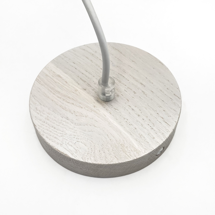 Luster na sajli AIDA 1xE27/60W/230V Ø 25 cm hrast/bijela