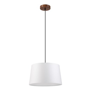 Luster na sajli AIDA 1xE27/60W/230V Ø 35 cm hrast/orah/bijela