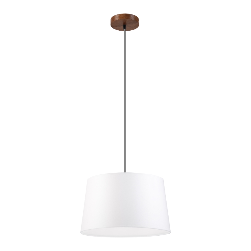 Luster na sajli AIDA 1xE27/60W/230V Ø 35 cm hrast/orah/bijela