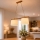 Luster na sajli AIDA 2xE27/15W/230V promjer 35 cm hrast/krem