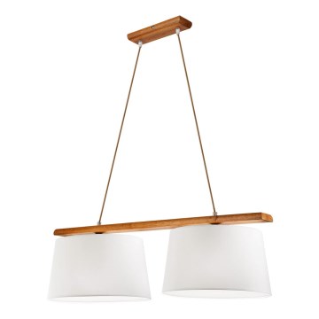 Luster na sajli AIDA 2xE27/60W/230V hrast