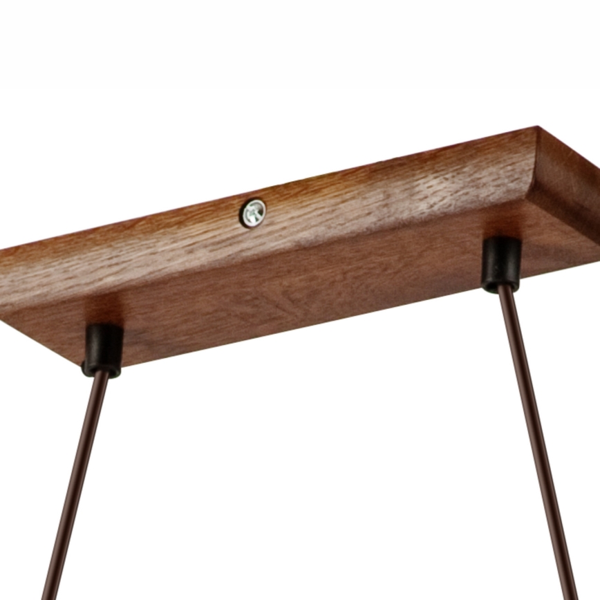 Luster na sajli AIDA 2xE27/60W/230V Ø 35 cm hrast/orah