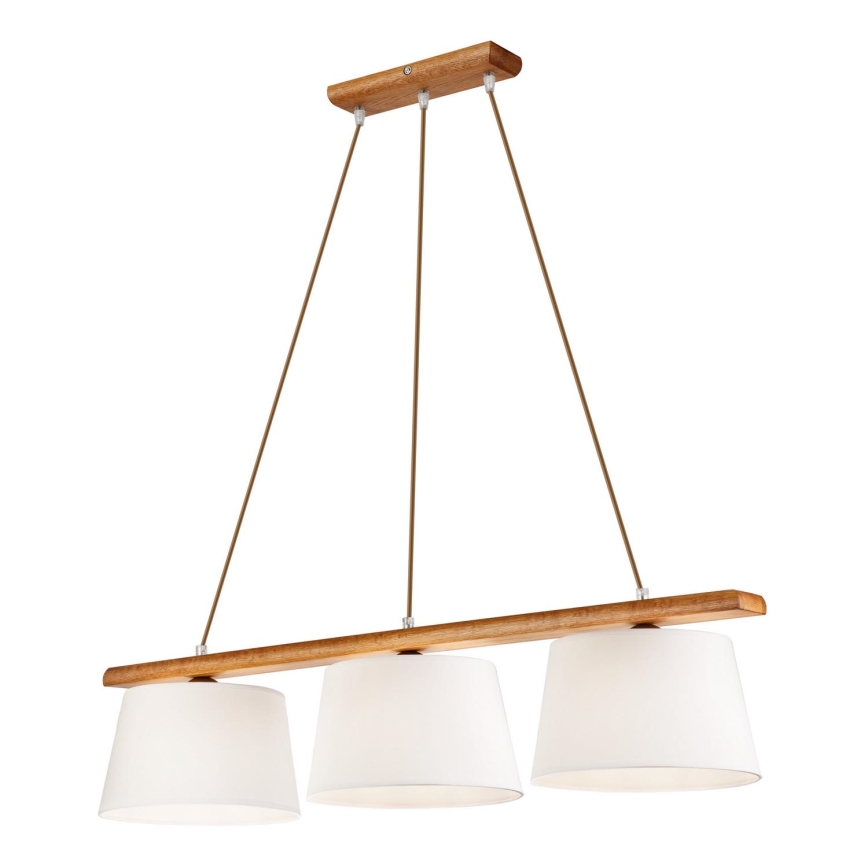 Luster na sajli AIDA 3xE27/60W/230V hrast
