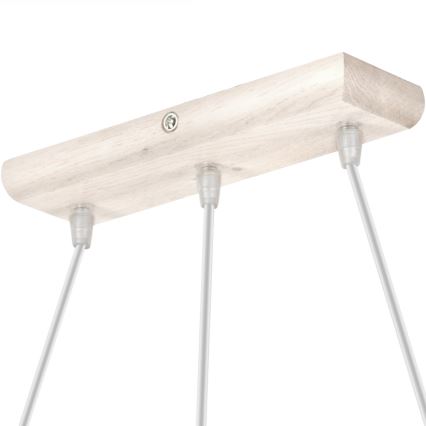 Luster na sajli AIDA 3xE27/60W/230V hrast
