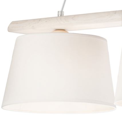 Luster na sajli AIDA 3xE27/60W/230V hrast