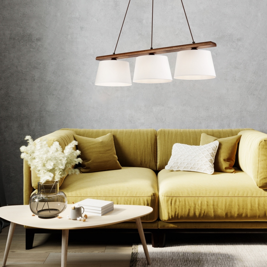 Luster na sajli AIDA 3xE27/60W/230V orah