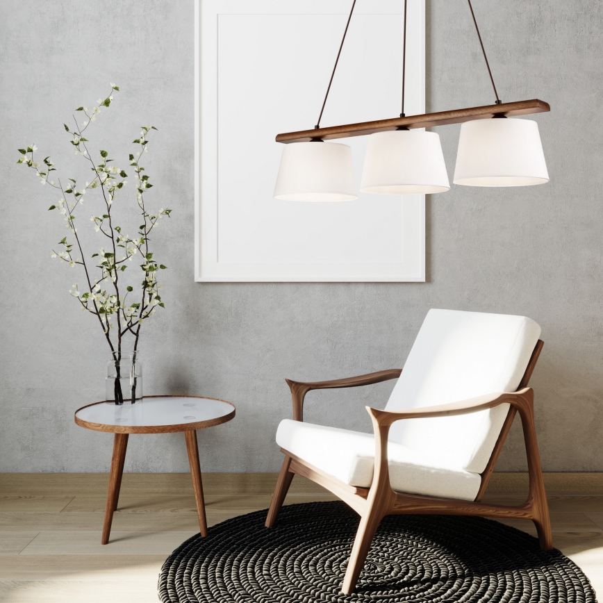 Luster na sajli AIDA 3xE27/60W/230V orah