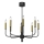 Luster na sajli AKASYA 8xE14/15W/230V crna/zlatna