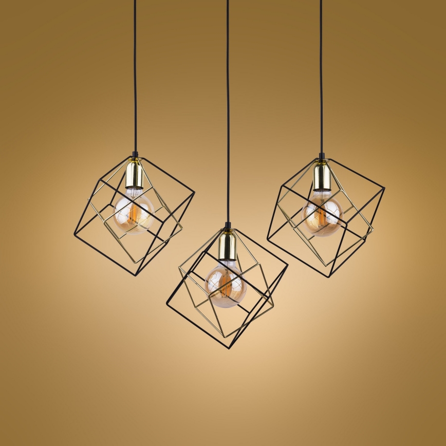 Luster na sajli ALAMBRE 3xE27/60W/230V