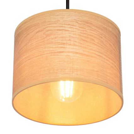 Luster na sajli ALBA 1xE27/15W/230V pr. 20 cm smeđa/crna