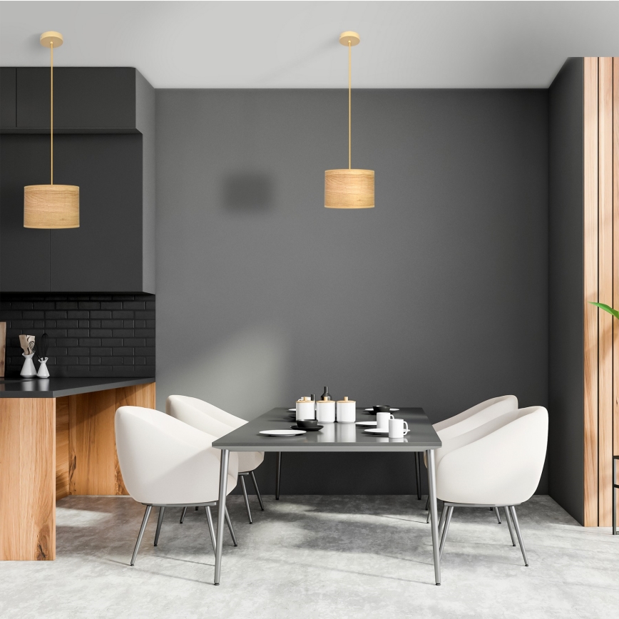 Luster na sajli ALBA 1xE27/15W/230V pr. 20 cm smeđa
