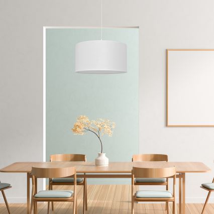 Luster na sajli ALBA 1xE27/15W/230V pr. 40 cm bijela