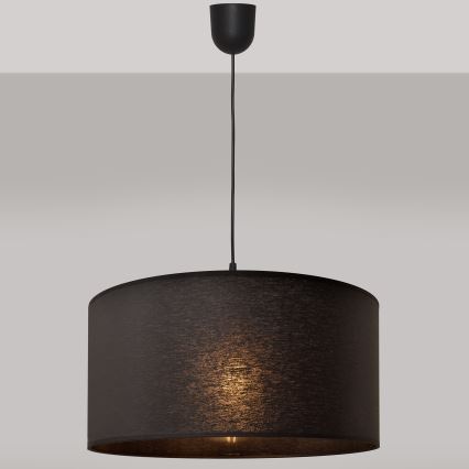 Luster na sajli ALBA 1xE27/15W/230V pr. 40 cm crna
