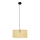 Luster na sajli ALBA 1xE27/15W/230V pr. 40 cm ratan/crna