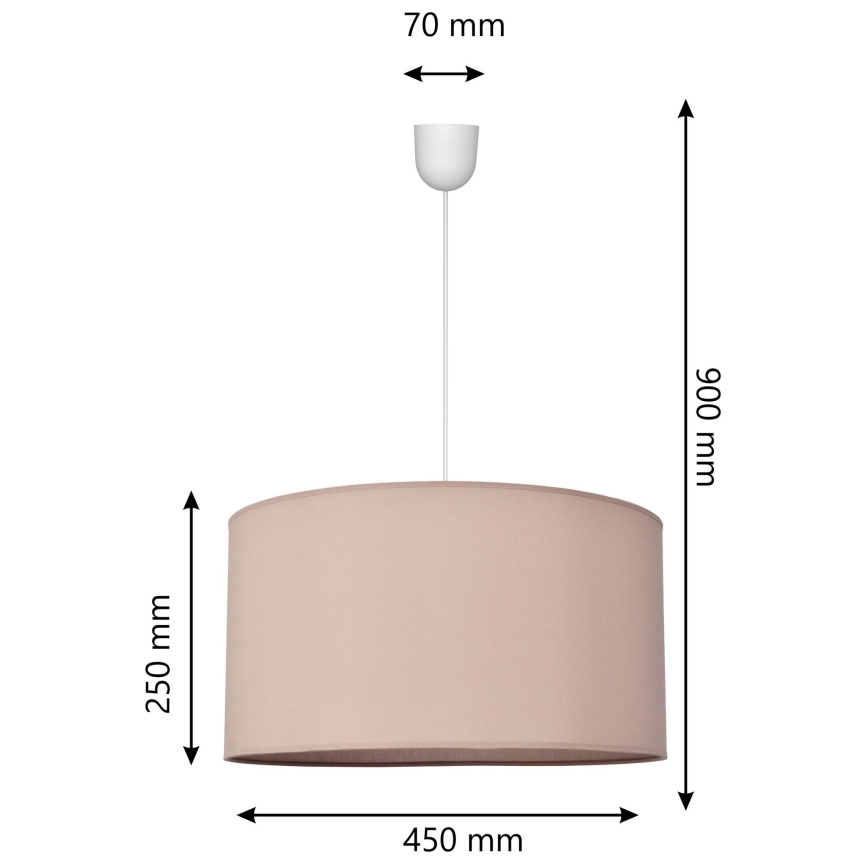 Luster na sajli ALBA 1xE27/15W/230V pr. 45 cm bež