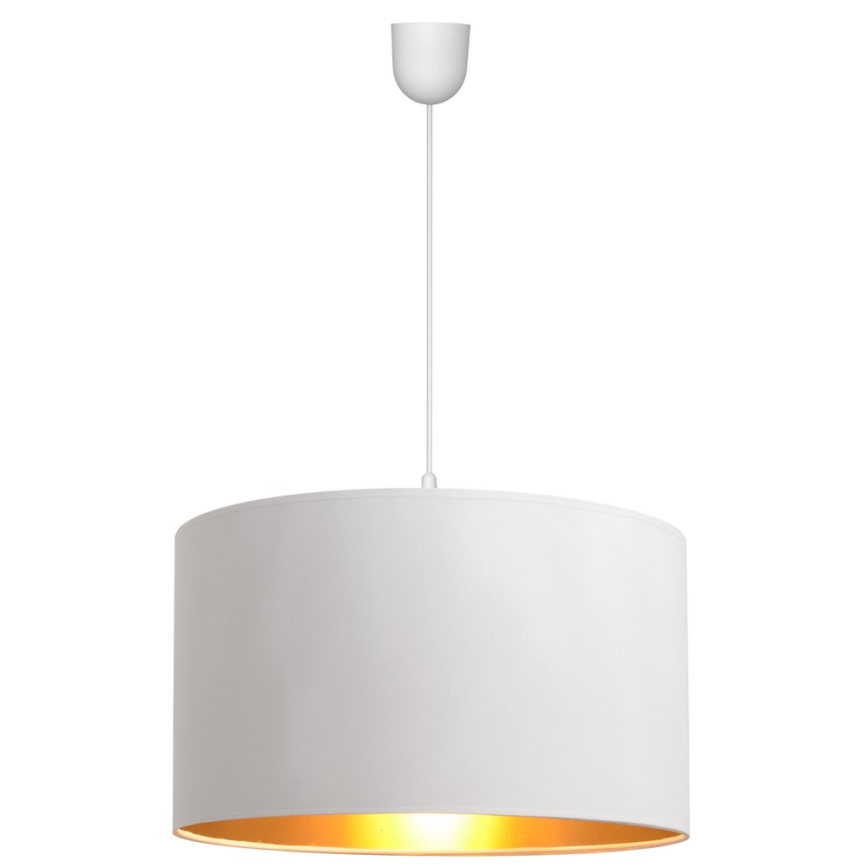 Luster na sajli ALBA 1xE27/15W/230V pr. 45 cm bijela/zlatna