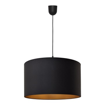 Luster na sajli ALBA 1xE27/15W/230V pr. 45 cm crna/zlatna