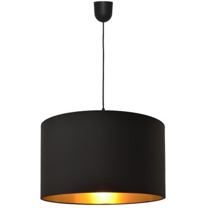 Luster na sajli ALBA 1xE27/15W/230V pr. 45 cm crna/zlatna