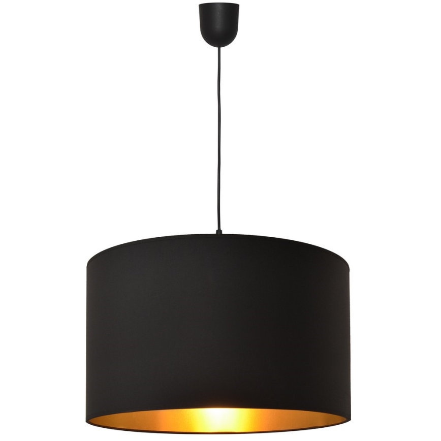 Luster na sajli ALBA 1xE27/15W/230V pr. 45 cm crna/zlatna