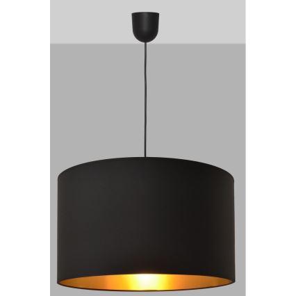 Luster na sajli ALBA 1xE27/15W/230V pr. 45 cm crna/zlatna