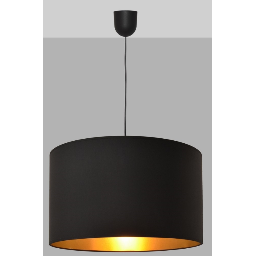 Luster na sajli ALBA 1xE27/15W/230V pr. 45 cm crna/zlatna