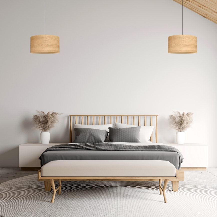 Luster na sajli ALBA 1xE27/15W/230V pr. 45 cm smeđa/crna