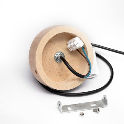 Luster na sajli ALBA 1xE27/15W/230V promjer 45 cm crna/smeđa