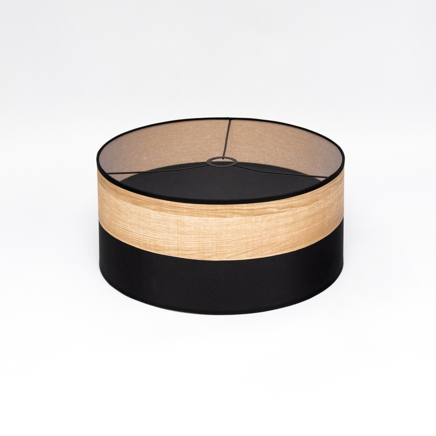 Luster na sajli ALBA 1xE27/15W/230V Ø 45 cm crna/smeđa