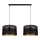 Luster na sajli ALDO 2xE27/60W/230V crna