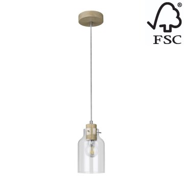 Luster na sajli ALESSANDRO 1xE27/60W/230V – FSC certificirano