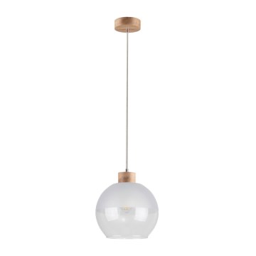 Luster na sajli ALESSANDRO 1xE27/60W/230V hrast
