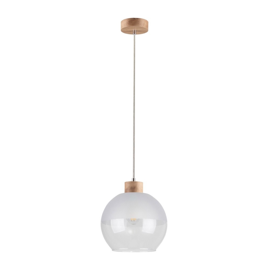 Luster na sajli ALESSANDRO 1xE27/60W/230V hrast