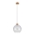 Luster na sajli ALESSANDRO 1xE27/60W/230V hrast