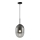 Luster na sajli ALIAS 1xE14/40W/230V pr. 24 cm crna/siva