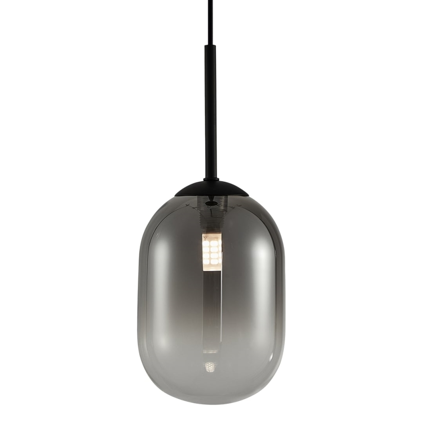 Luster na sajli ALIAS 1xG9/8W/230V pr. 12 cm crna/siva