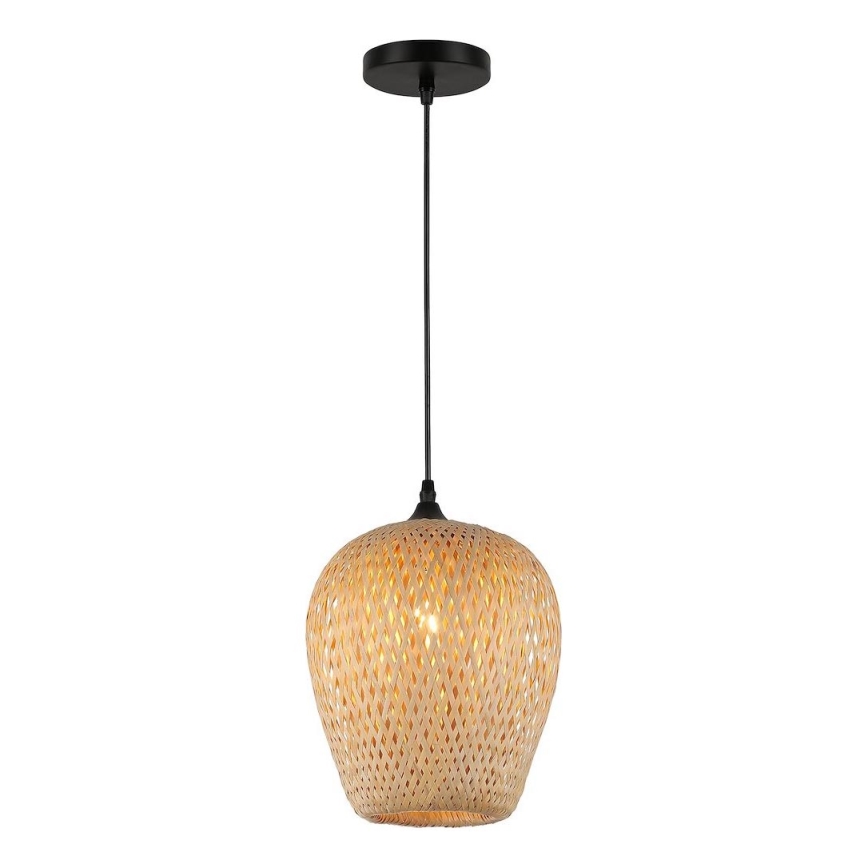 Luster na sajli ALMA 1xE27/60W/230V pr. 23 cm bambus