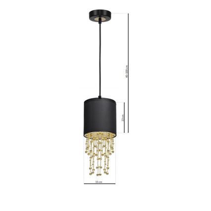 Luster na sajli ALMERIA 1xE27/60W/230V
