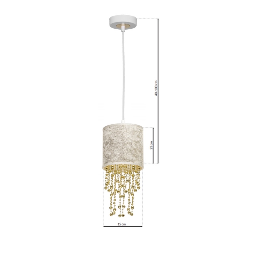 Luster na sajli ALMERIA 1xE27/60W/230V
