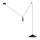 Luster na sajli ALTO 1xE27/60W/230V crna