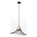 Luster na sajli ALURA 1xE27/60W/230V pr. 50 cm crna