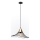 Luster na sajli ALURA 1xE27/60W/230V pr. 50 cm crna