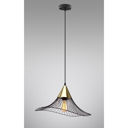 Luster na sajli ALURA 1xE27/60W/230V pr. 50 cm crna