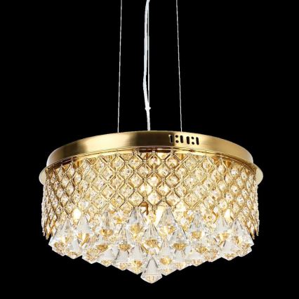 Luster na sajli AMAPOLI 7xG9/28W/230V pr. 45 cm zlatna