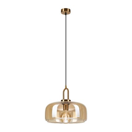 Luster na sajli AMAYA 1xE27/15W/230V zlatna/dimljeno bež
