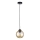 Luster na sajli AMBRE BLACK 1xE27/60W/230V