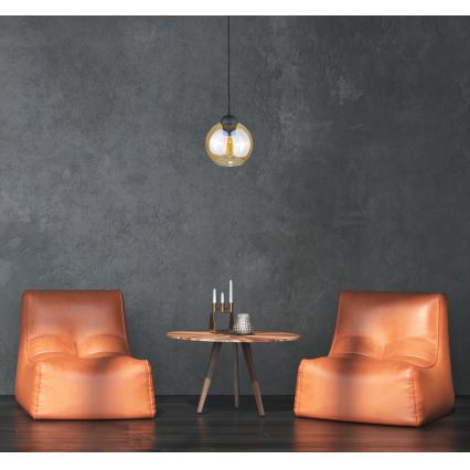 Luster na sajli AMBRE WOOD 1xE27/60W/230V