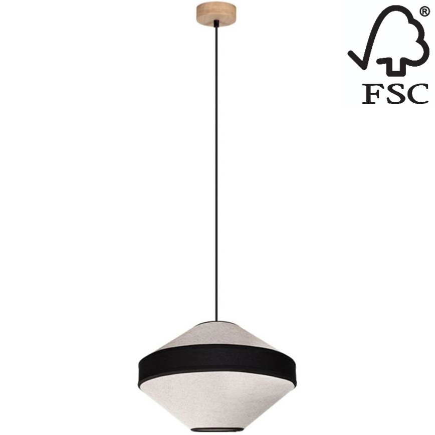 Luster na sajli AMIGO 1xE27/60W/230V hrast – FSC certificirano